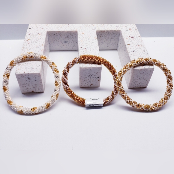 CAIRO -Original Roll-On® Bracelets, 7" round, made in Nepal #2 (3 pieces) - Picture 5 of 7